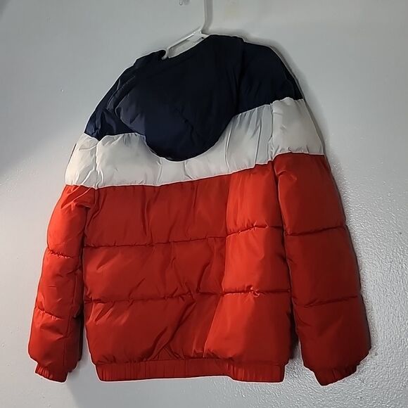 Levi Rocket Puffer hood red blue Boys 10/12 Size Medium - Picture 3 of 10